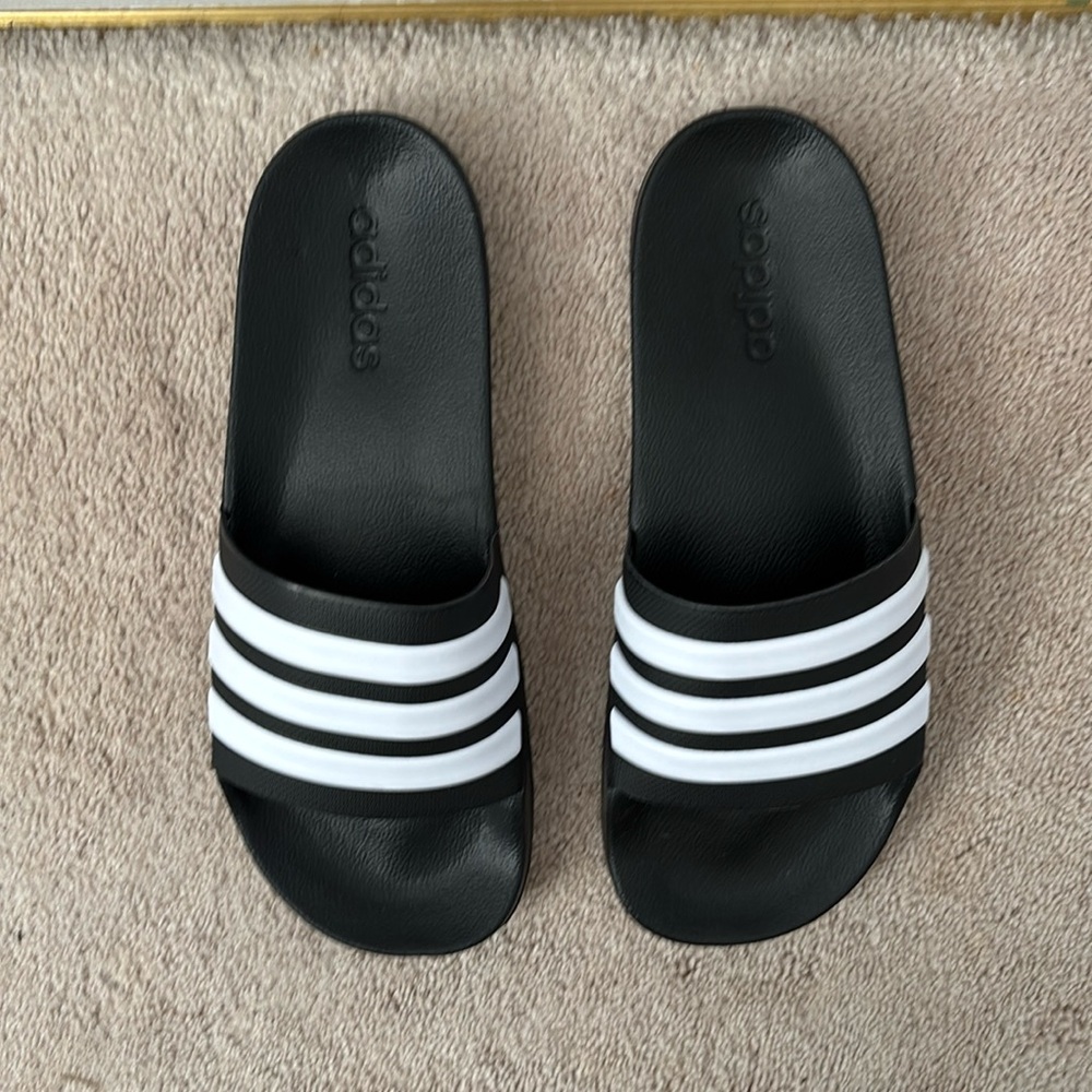 Adidas Athletic Sandals |Black with White Stripes| Brand New| SZ 11